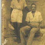 Figure 2 Picture taken probably between 1950 and 1958 (between age 16 and 24 ) 
Amagboribie and the Uncle that took him to Equatorial Guinea
